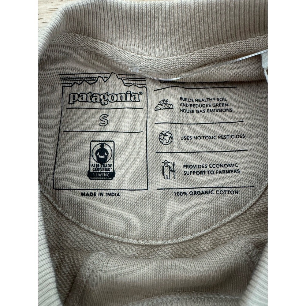 Patagonia Mens Sweatshirt Regenerative Organic Cotton Crewneck‎ Size S outdoor - Picture 6 of 11